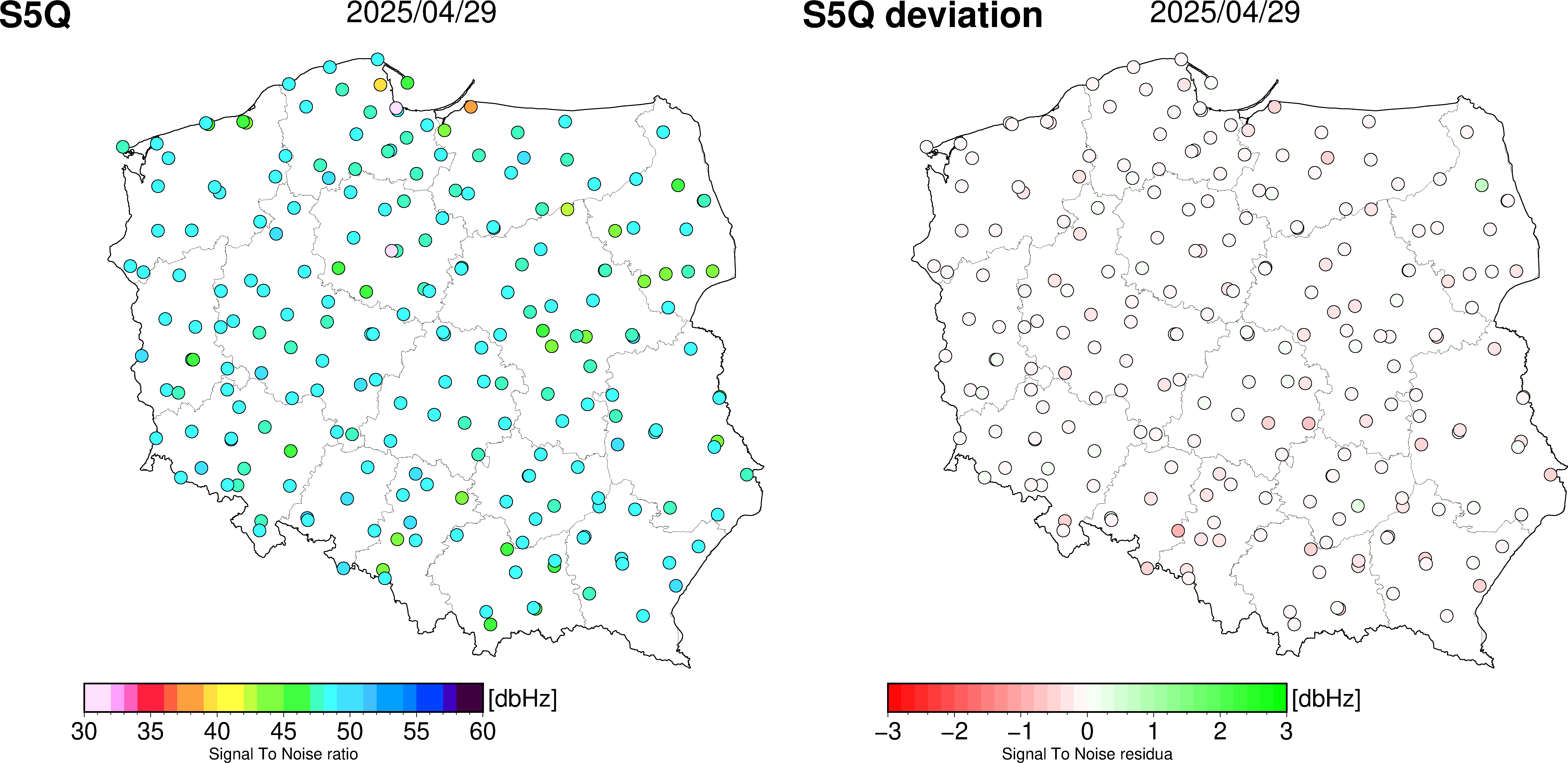 Statystyki mocy sygnału GALILEO S5Q